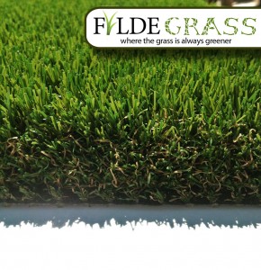 Cheshire Artificial Grass Side View with Logo