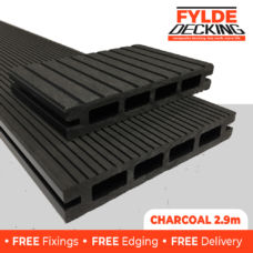 2.9m composite decking charcoal black