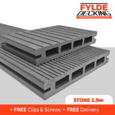 2.9m grey composite decking