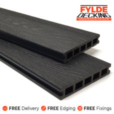 black composite decking boards woodgrain 3.6m