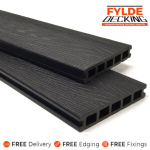 black granite composite decking