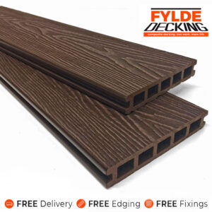 chocolate brown composite decking