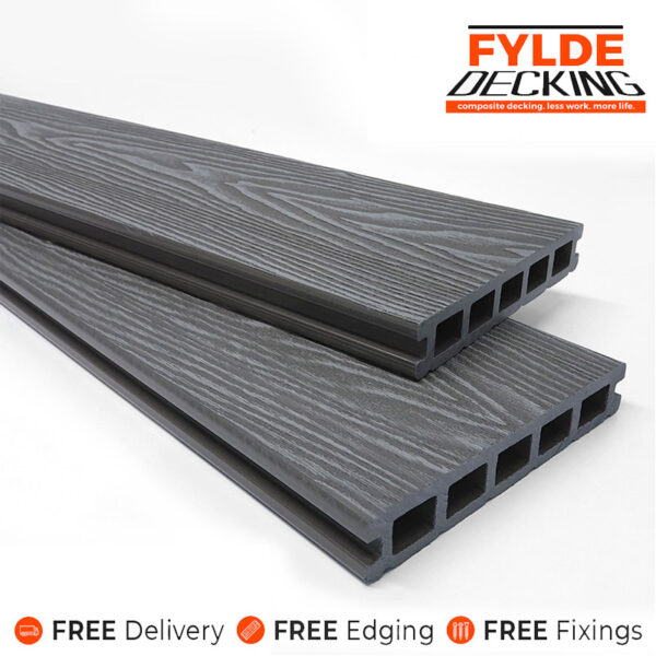 slate grey composite decking