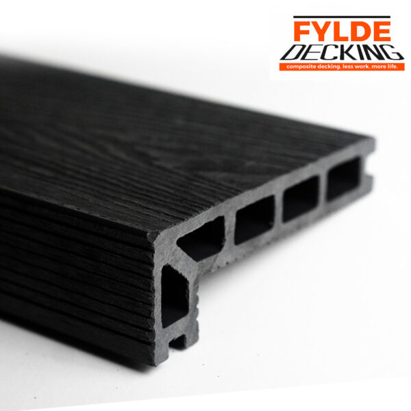 black step composite decking