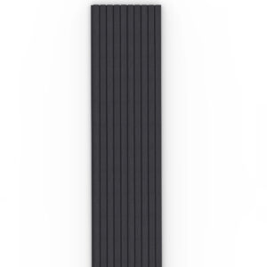 black wide acoustic panelling