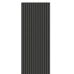 black thin acoustic panelling