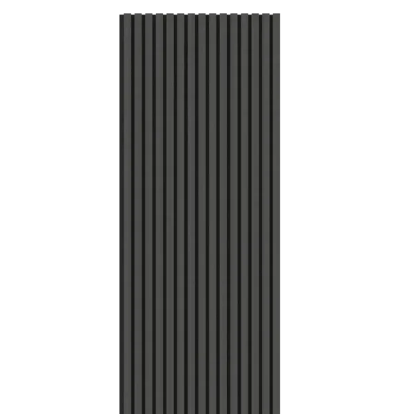 black thin acoustic panelling