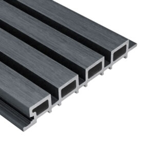 anthracite slatted cladding