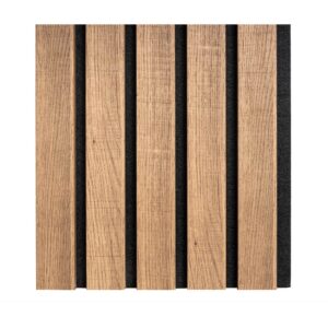 dark oak acoustic panelling 1
