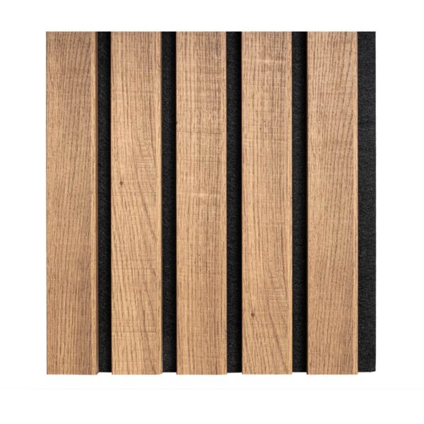 dark oak acoustic panelling 1