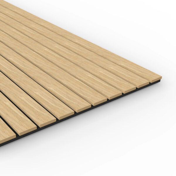 oak wide acoustic panelling 2