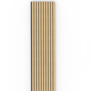 oak wide acoustic panelling