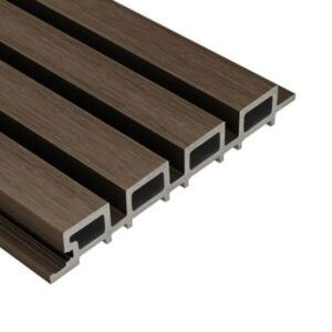 slatted cladding red wood