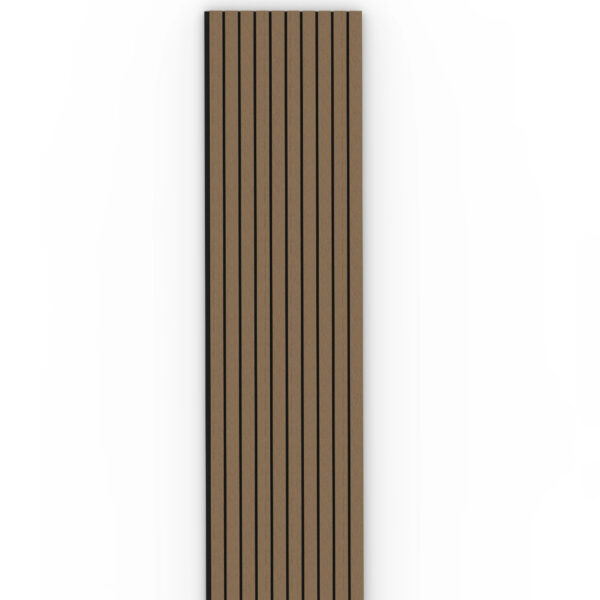 walnut wide acoustic panelling