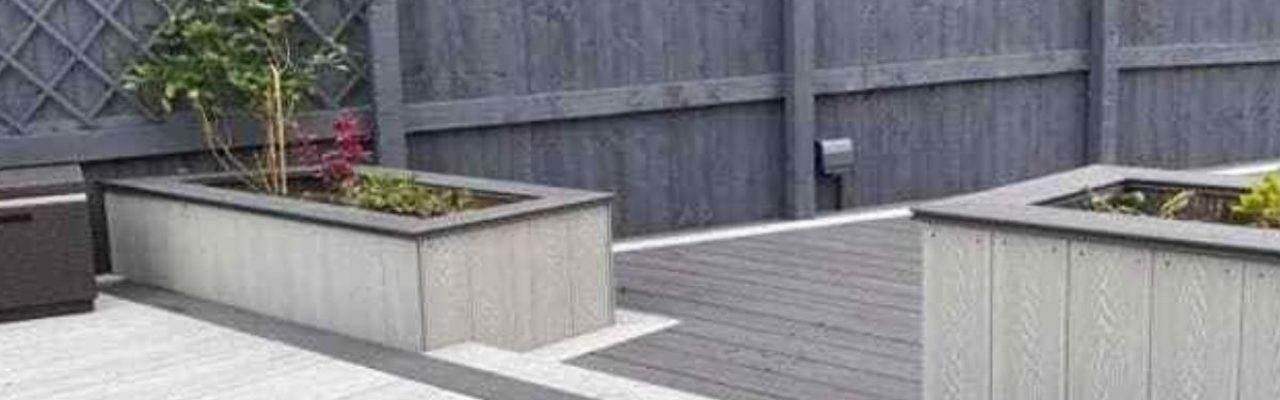 ash white composite decking